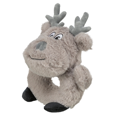 Trixie Xmas Rendier Pluche Grijs 24 CM Hondenspeeltje