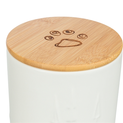 Trixie Xmas Snackpot Keramiek Wit 13x13x19 cm voor hondensnacks