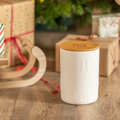 Trixie Xmas Snackpot Keramiek Wit 13x13x19 cm voor hondensnacks