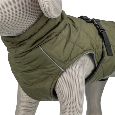 Trixie Hondenjas Minot Olijfgroen 30 CM, met fleece voering