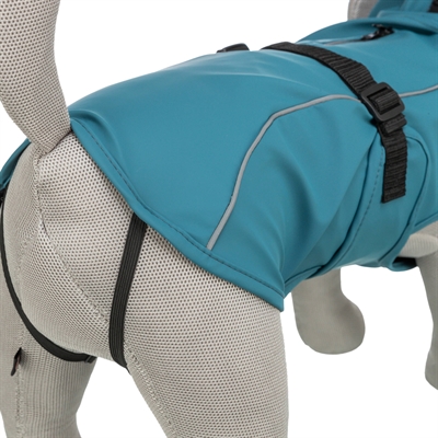 Trixie Regenjas Hond Vimy Petrol 35 CM, Buik 34-46 CM