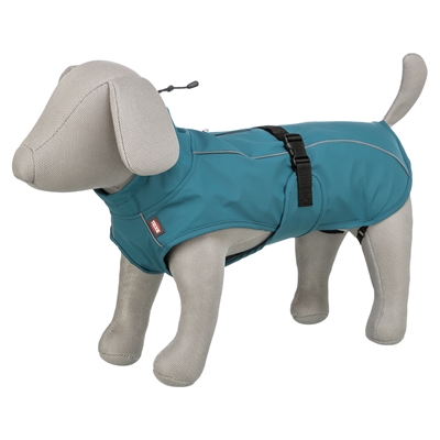 Trixie Regenjas Hond Vimy Petrol 80 CM, Buik 82-108 CM