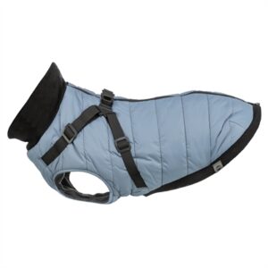 Trixie Hondenjas Pontis Met Tuig Blauwgrijs 40 CM