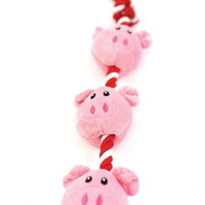 Happy Pet String Of Piglets 50x7x5,5 cm Touwspeelgoed