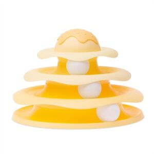 Imac Cat Tower 3 Niveaus Geel 24x24x15 CM