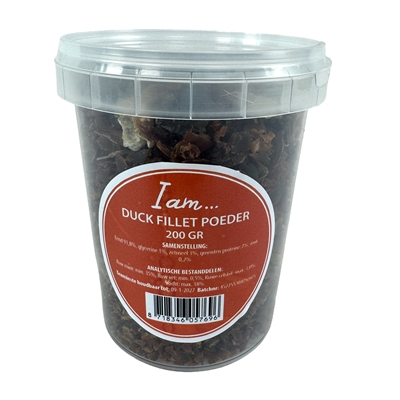 I Am Duck Fillet Poeder 200 GR voor honden