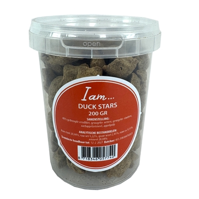 I Am Duck Stars Hondensnack 200 GR met Eend