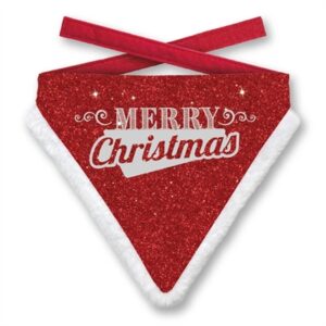 Plenty Gifts Kerst Bandana Merry Christmas Rood 58-70 CM 22x25 CM