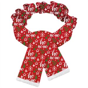 Plenty Gifts Kerst Sjaal HoHo Rood XL 65-113 cm