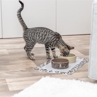 Trixie Voerbak/Drinkbak Leo Kat Keramiek 12 cm 300 ml