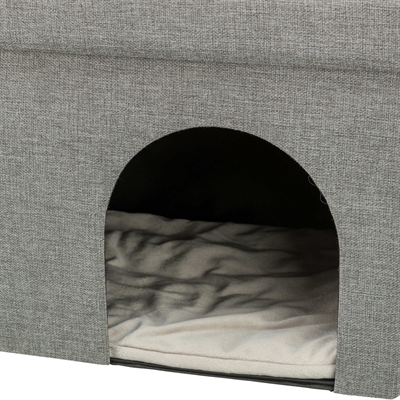 Trixie Kattenmand Kimy Soft 2 Verdiepingen Lichtgrijs 76x37x72 cm