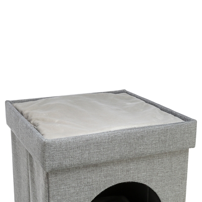 Trixie Kattenmand Kimy Soft 2 Verdiepingen Lichtgrijs 76x37x72 cm
