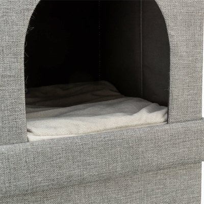 Trixie Kattenmand Kimy Soft 2 Verdiepingen Lichtgrijs 76x37x72 cm