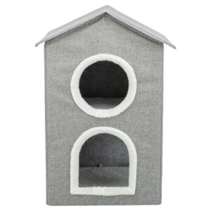 Trixie Kattenmand / Kattenhuis Nora Soft 2 Verdriepingen Lichtgrijs 47x47x67 CM