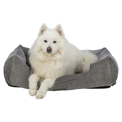 Trixie Vital Hondenmand Lennox Hoekig Grijs 100x70 cm — Comfortabele rustplek voor je hond