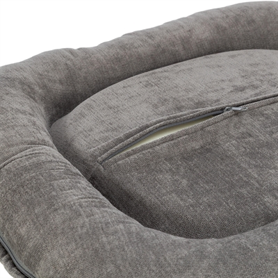 Trixie Hondenkussen Lennox Ovaal Grijs 70x55 cm — Comfortabele rustplek voor jouw hond