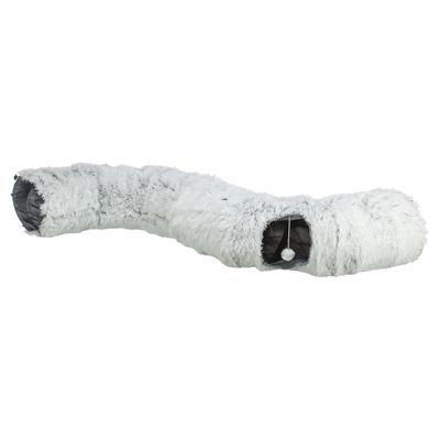 Trixie Harvey Pluche Speeltunnel/Donut 160x25 cm Wit/Grijs