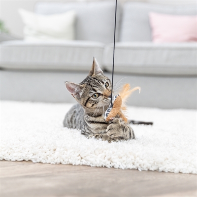 Trixie Kattenhengel Hart Hout/Katoen met Catnip 50 cm