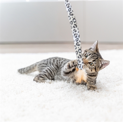 Trixie Kattenhengel Staart Panterprint 51 cm met Kattenkruid