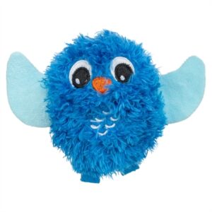 Trixie Uil Pluche Met Kattenkruid / Catnip Blauw 9 CM