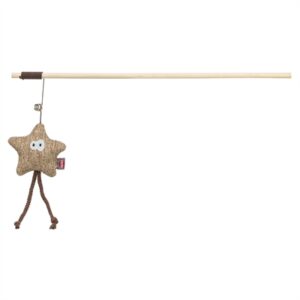 Trixie Kattenhengel Ster Hout/Pluche met Catnip 38 cm