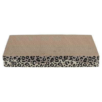Trixie Krabplank Leo Karton Panterprint Met Kattenkruid / Catnip 44x25x6 CM 2 ST
