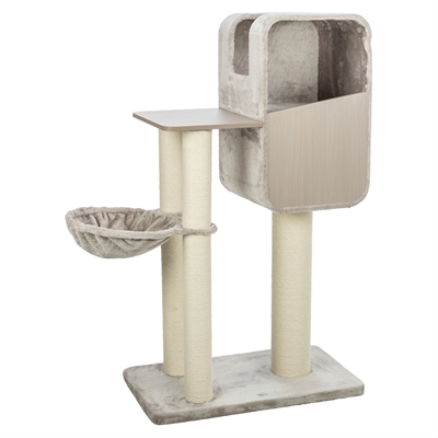 Trixie Krabpaal Marina Grijs 78x45x132 cm met schuilplaats