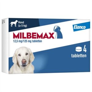 Milbemax Tablet Ontworming Hond 10-50 KG 4 Tbl