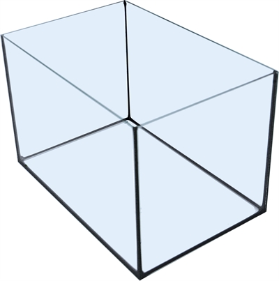 Aquarium Met Zwarte Kit 30x20x20 CM