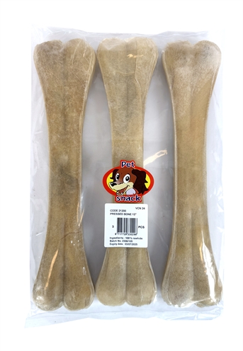 Petsnack Geperst Bot 12 Inch 30,5 CM 3 ST