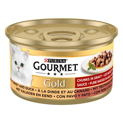 Gourmet Gold Fijne Hapjes Kalkoen / Eend 24x85 GR