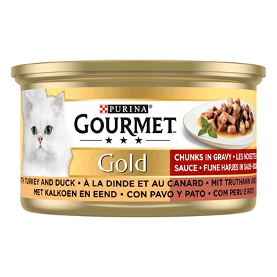 Gourmet Gold Fijne Hapjes Kalkoen / Eend 24x85 GR