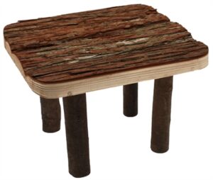 Happy Pet Raw Wooden Platform 25x30x18 CM