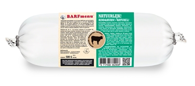 Barfmenu Natuurlijk! Hondenvoer 500 GR