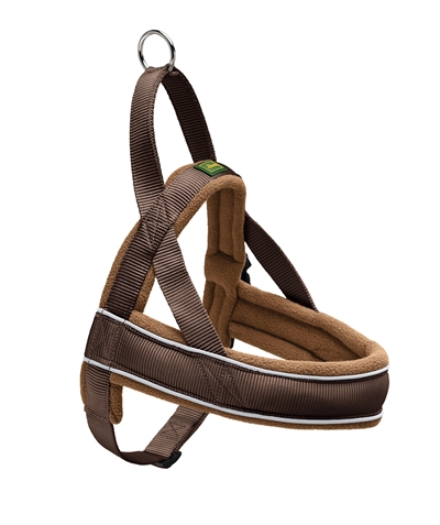 Hunter Harnas Norweger Racing Nylon Bruin / Cognac Large 62-75x2,5 CM