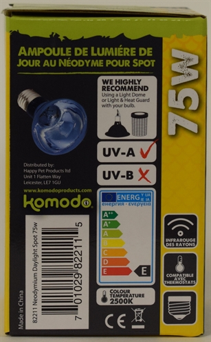 Komodo Neodymium Daglicht Lamp Es 75 Watt