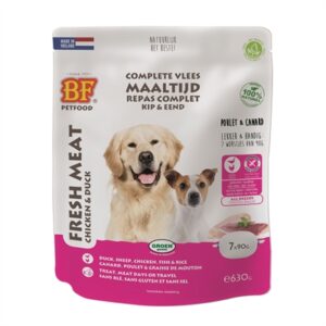 Bf Petfood Vleesvoeding Eend Worst 630GR