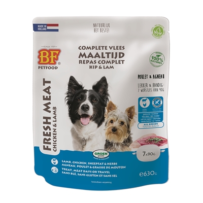 Bf Petfood Vleesvoeding Lam Worst 630GR