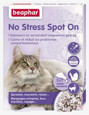 Beaphar No Stress Spot On Kat 3 Pipetten tegen stress