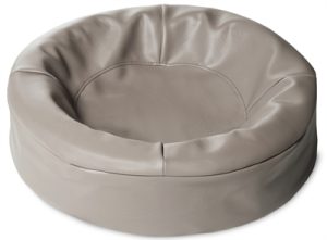 Bia Hondenmand Kunstleer Rond Taupe 50x50x12 CM