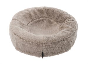 Bia Fleece Hoes Hondenmand Taupe 50x50x12 cm Rond