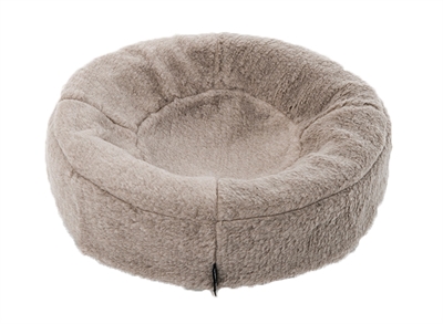Bia Bed Fleece Hoes Hondenmand Taupe Bia-0 50x50x12 CM Rond