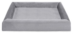 Bia Hoes Hondenmand Fluweel Grijs 100x80 cm