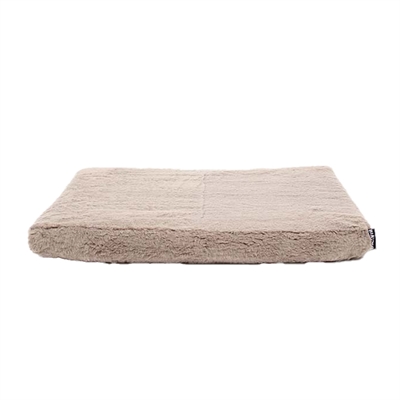 Bia Bed Fleece Hoes Matras Ligbed Taupe 105x66 CM