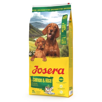 JOSERA All Sizes Mother/Puppy Zalm/Rijst 12,5 KG