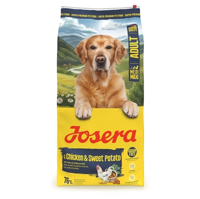 Josera Medium Maxi Adult Kip / Zoete Aardappel 12,5 KG