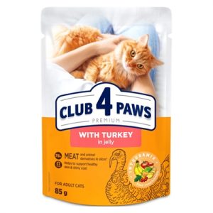 Club 4 Paws Adult Kalkoen In Gelei 24x85 GR