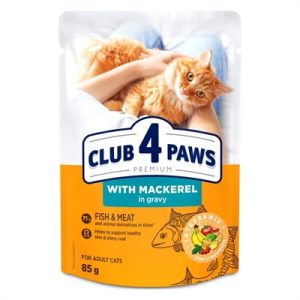 Club 4 Paws Adult Makreel In Jus 24x85g
