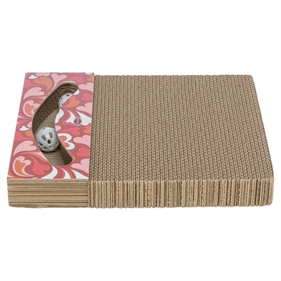 Trixie Krabplank Valentijn Karton Rood 38x30x5 cm met Ballen