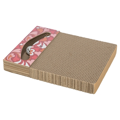 Trixie Krabplank Valentijn Karton Rood 38x30x5 cm met Ballen
